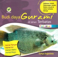Image of BUDI DAYA GURAMI DI LAHAN TERBATAS