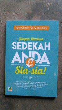 Image of Jangan Biarkan Sedekah Anda Sia-Sia