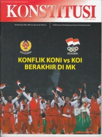 Image of KONSTITUSI: KONFLIK KONI VS KOI BERAKHIR DI MK