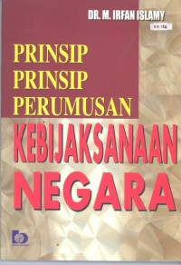 Image of PRINSIP PRINSIP PERUMUSAN KEBIJAKSANAAN NEGARA