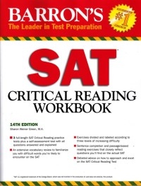 Image of SAT CRITICAL READING WORKBOOK