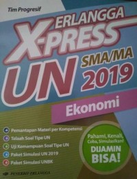 Image of ERLANGGA X-PRESS UN SMA/MA 2019 EKONOMI