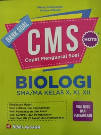 Image of BANK SOAL CMS BIOLOGI SMA/MA KELAS X, XI, XII