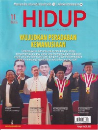 Image of HIDUP 11/12 Maret 2023: WUJUDKAN PERADABAN KEMANUSIAAN