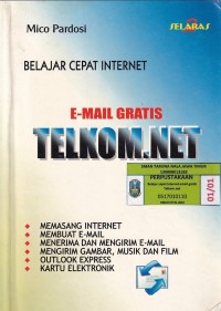 Image of BELAJAR CEPAT INTERNET E-MAIL GRATIS TELKOM.NET