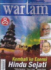 Image of wartam: jendela hindu dharma Edisi 92/Th.8/ Oktober 2022